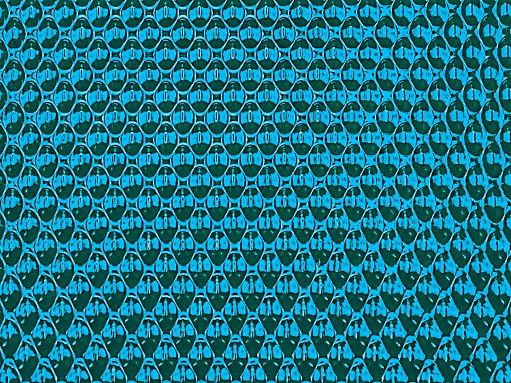 6WL wafelplaat RVS met blauwe nanoINOX Deep Blue-tint