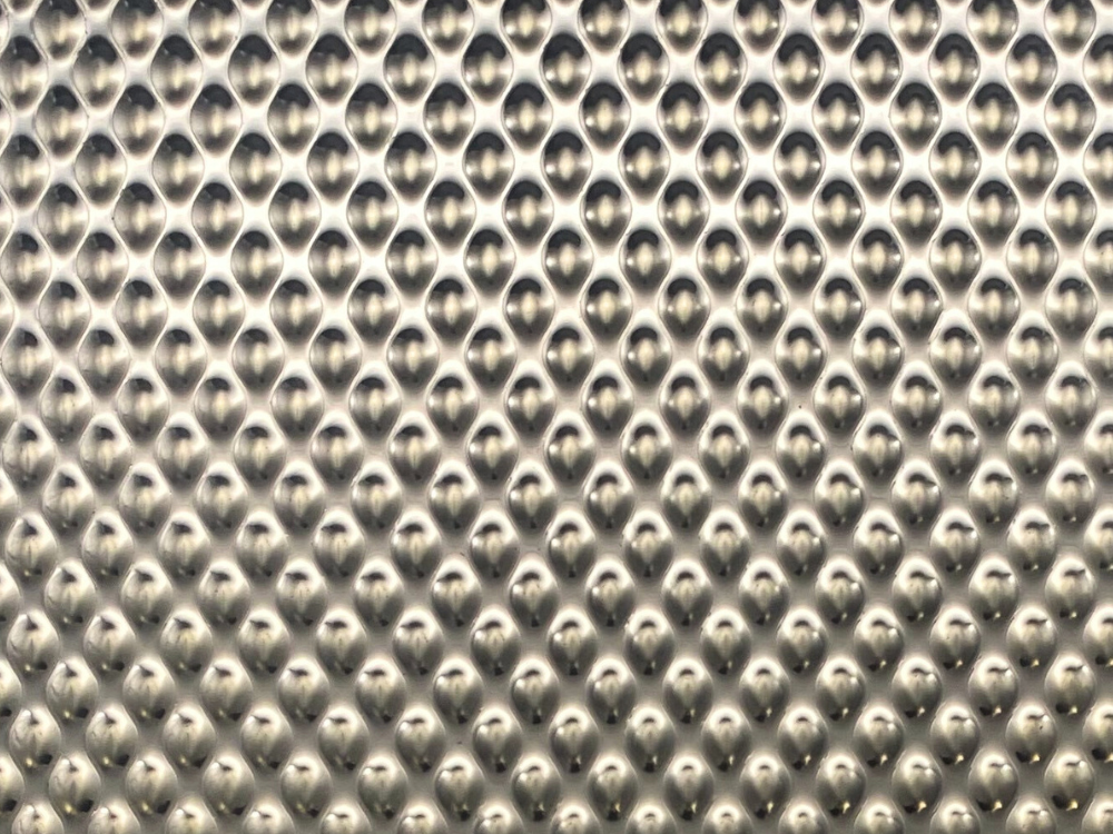 6WL wafelplaat RVS met gouden PVD Gold-TiN coating op Super Mirror No.8-basis