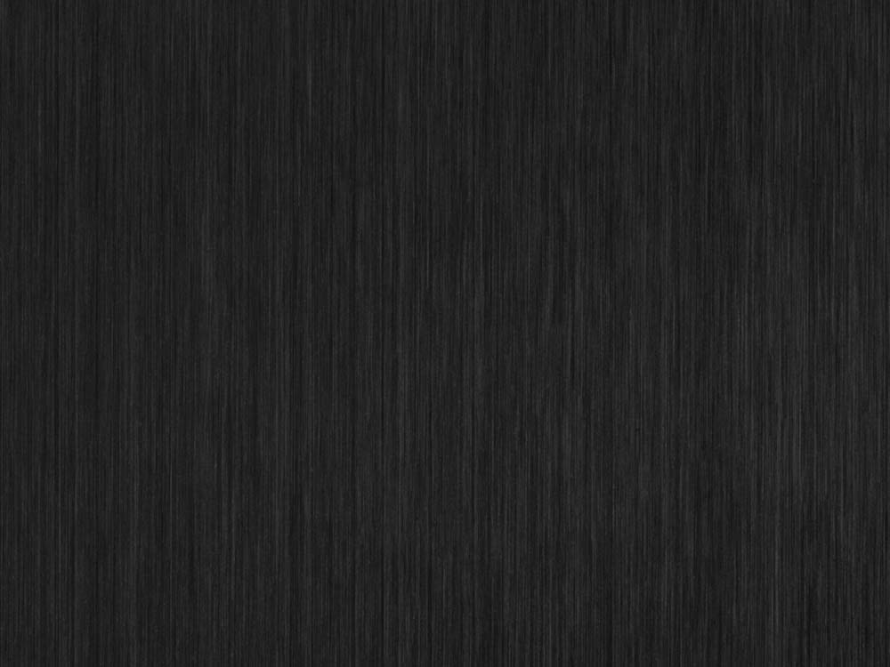 Abyss Black nanoINOX coating op Hairline-afwerking, zwarte fijn geborstelde lijnstructuur