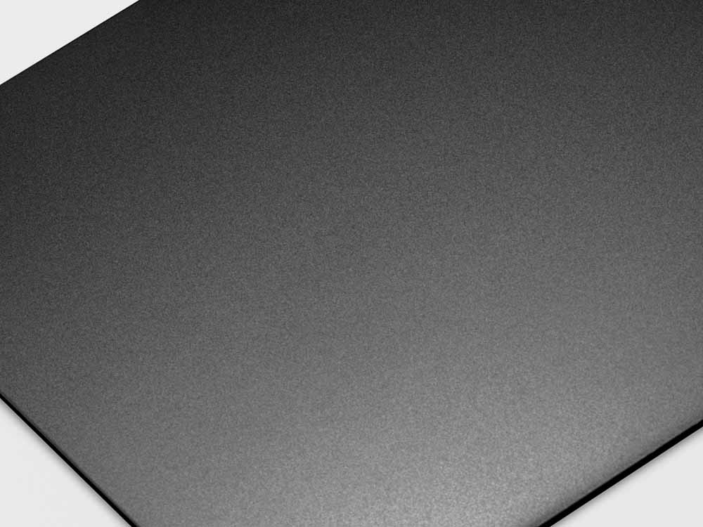 Beads 3 gestraald RVS met donkere PVD Black-TiN coating