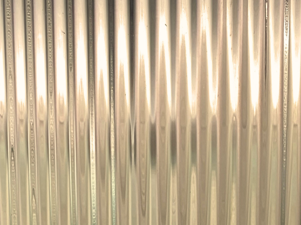 Corinth patroon in RVS met lichte roze-gouden PVD Rose Gold-TiN coating