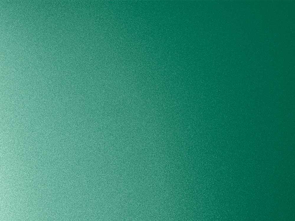 Groene nanoINOX RVS-plaat in Mint Green-tint op Beads 3-afwerking, gelijkmatige korrelstructuur
