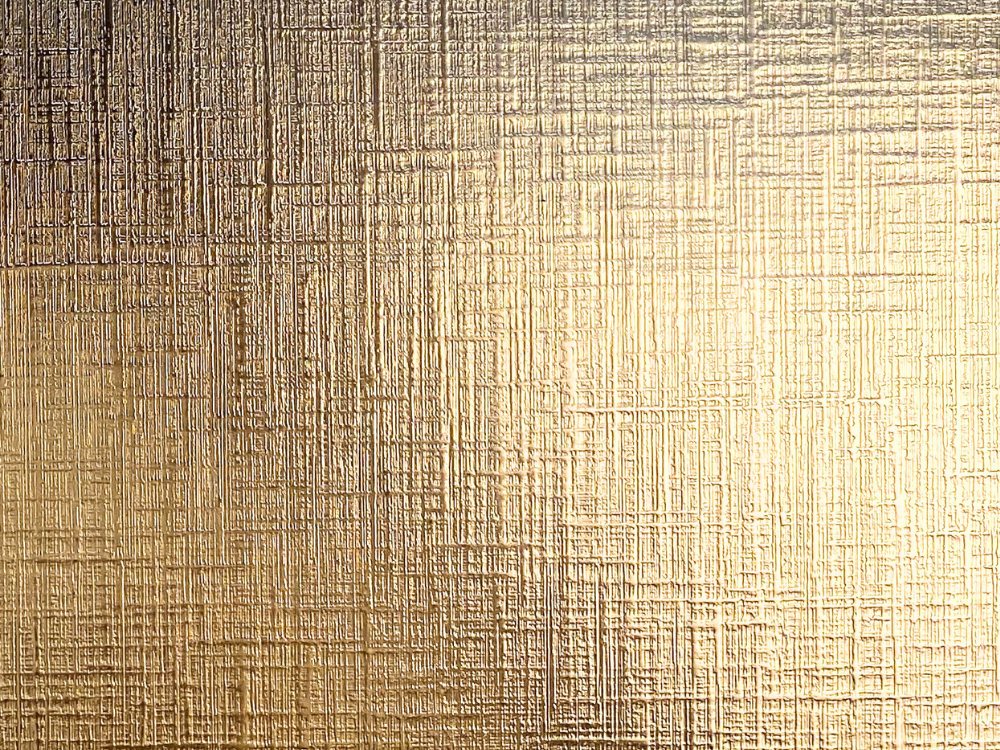 Kruisgeslepen patroon in RVS met verzadigde gouden Gold-TiN coating