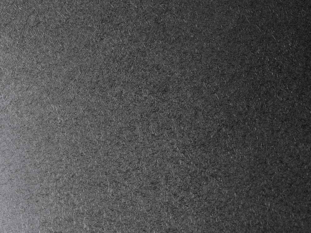 Richtingloos geborsteld RVS plaat met diepzwarte PVD Black-TiN coating