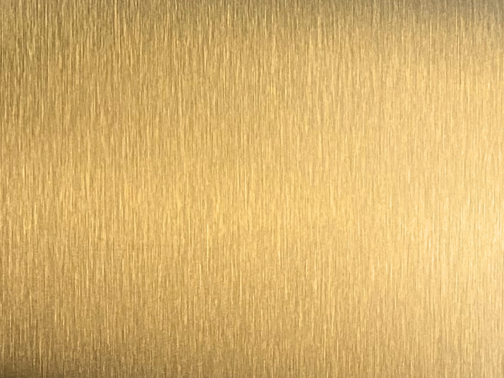 Satin 7 patroon in RVS met zachte roze-gouden PVD Rose Gold-TiN coating